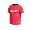 #1 Ball State Cardinals GameDay Greats Youth Lightweight Baseball Fashion Jersey - - Side View