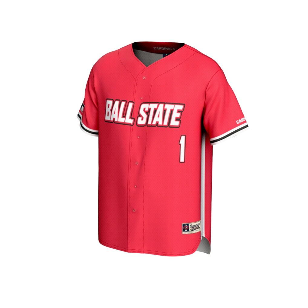 #1 Ball State Cardinals GameDay Greats Youth Lightweight Baseball Fashion Jersey - Cardinal