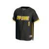 #1 Appalachian State Mountaineers GameDay Greats Youth Lightweight Baseball Fashion Jersey - Black - Side View