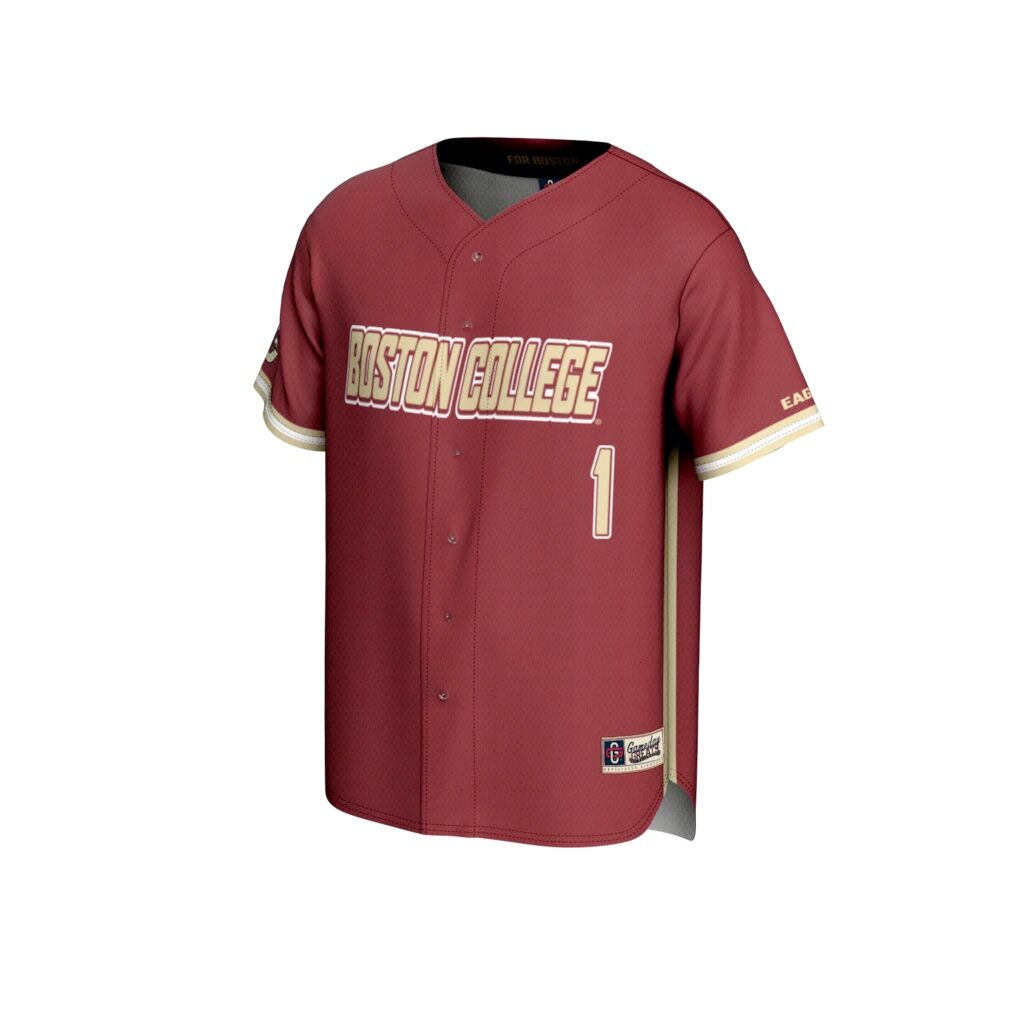 #1 Boston College Eagles GameDay Greats  Lightweight Baseball Fashion Jersey - Maroon