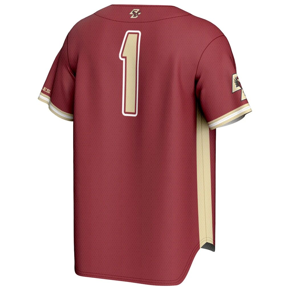 #1 Boston College Eagles GameDay Greats Youth  Lightweight Baseball Fashion Jersey - Maroon