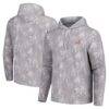 Alabama Crimson Tide Tommy Bahama Palm Frenzy Hoodie Long Sleeve T-Shirt - Gray - Front View