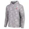 Alabama Crimson Tide Tommy Bahama Palm Frenzy Hoodie Long Sleeve T-Shirt - Gray - Side View