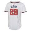 Matt Olson Atlanta Braves Nike Youth Home Limited Player Jersey - White - Detail View