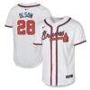 Matt Olson Atlanta Braves Nike Youth Home Limited Player Jersey - White - Front View
