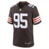 Myles Garrett Cleveland Browns Nike Team Game Jersey - Brown - Side View