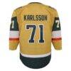 William Karlsson Vegas Golden Knights Youth Home Premier Player Jersey - Gold - Detail View