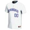 Kansas Jayhawks GameDay Greats Unisex NIL Pick-A-Player Lightweight Softball Jersey - White - Side View