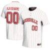 Louisville Cardinals GameDay Greats Unisex NIL Pick-A-Player Lightweight Softball Jersey - White - Front View