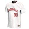 Louisville Cardinals GameDay Greats Unisex NIL Pick-A-Player Lightweight Softball Jersey - White - Side View