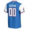 Kansas Jayhawks GameDay Greats Youth NIL Pick-A-Player Lightweight Softball Jersey - Royal - Detail View