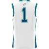 #1 Florida Gulf Coast Eagles GameDay Greats Youth Lightweight Basketball Jersey - White - Detail View