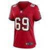 Cody Mauch Tampa Bay Buccaneers Nike Women's Game Jersey - Red - Side View