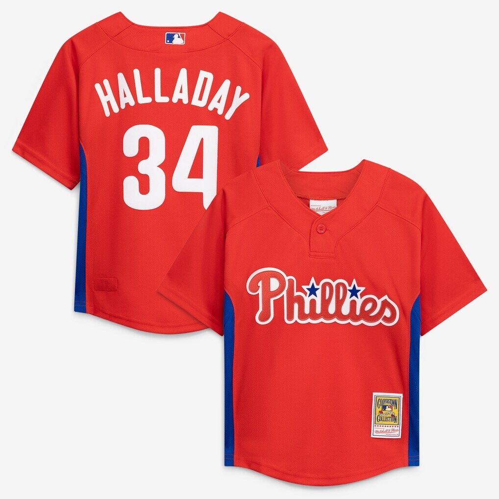 Roy Halladay Philadelphia Phillies Mitchell & Ness Preschool Cooperstown Collection Mesh Batting Practice Jersey