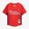 Roy Halladay Philadelphia Phillies Mitchell & Ness Preschool Cooperstown Collection Mesh Batting Practice Jersey - Red - Side View