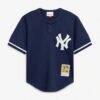 Derek Jeter New York Yankees Mitchell & Ness Preschool Cooperstown Collection Mesh Batting Practice Jersey - Navy - Side View