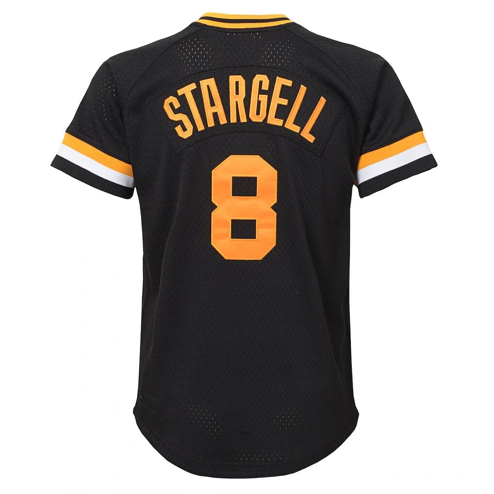 Willie Stargell Pittsburgh Pirates Mitchell & Ness Youth Cooperstown Collection Mesh Batting Practice Jersey