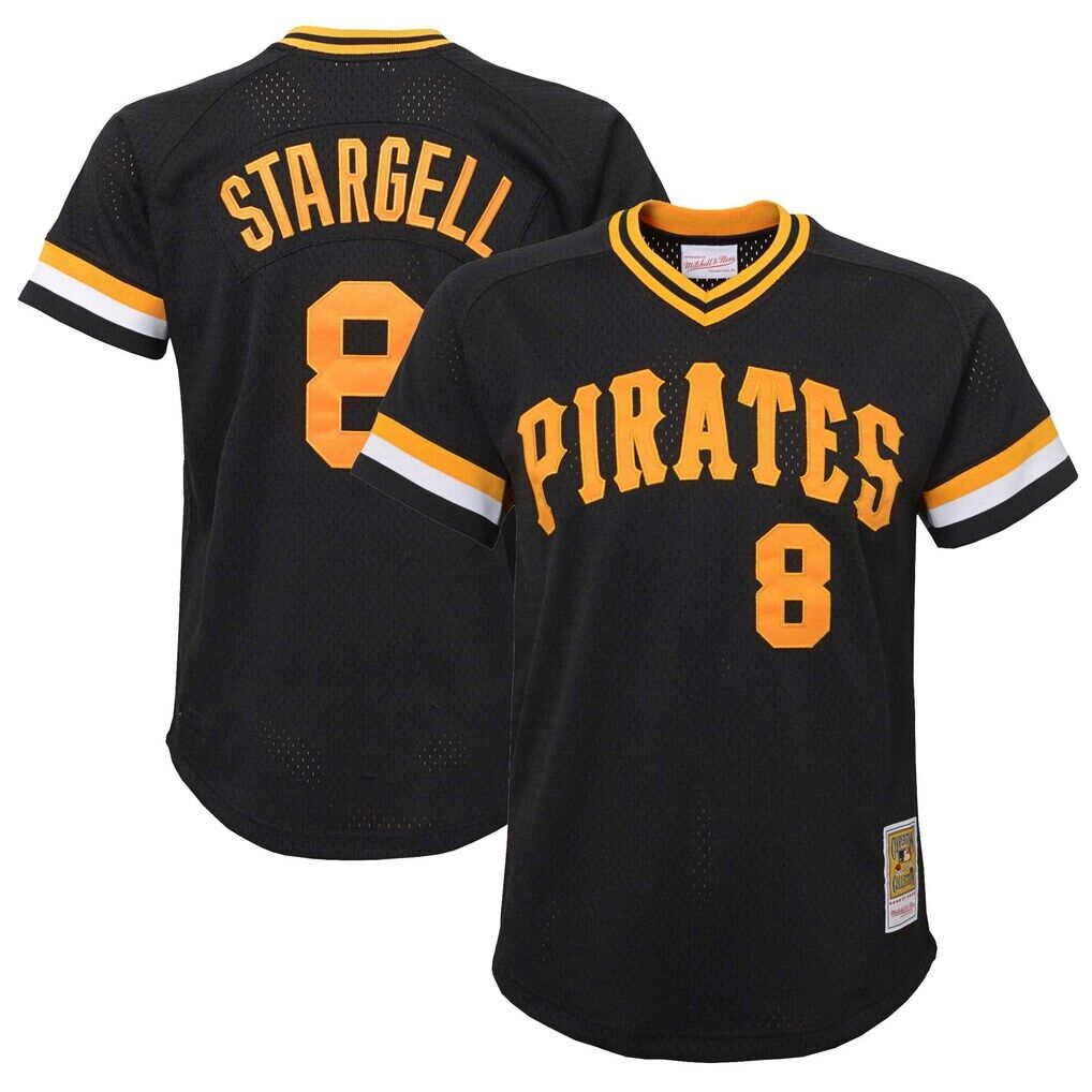 Willie Stargell Pittsburgh Pirates Mitchell & Ness Youth Cooperstown Collection Mesh Batting Practice Jersey