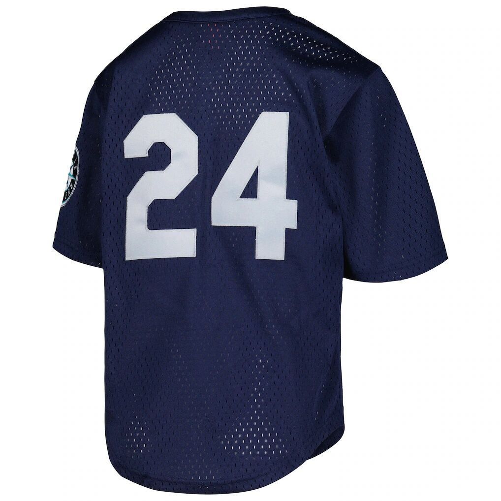 Ken Griffey Jr. Seattle Mariners Mitchell & Ness Youth Cooperstown Collection Mesh Batting Practice Jersey