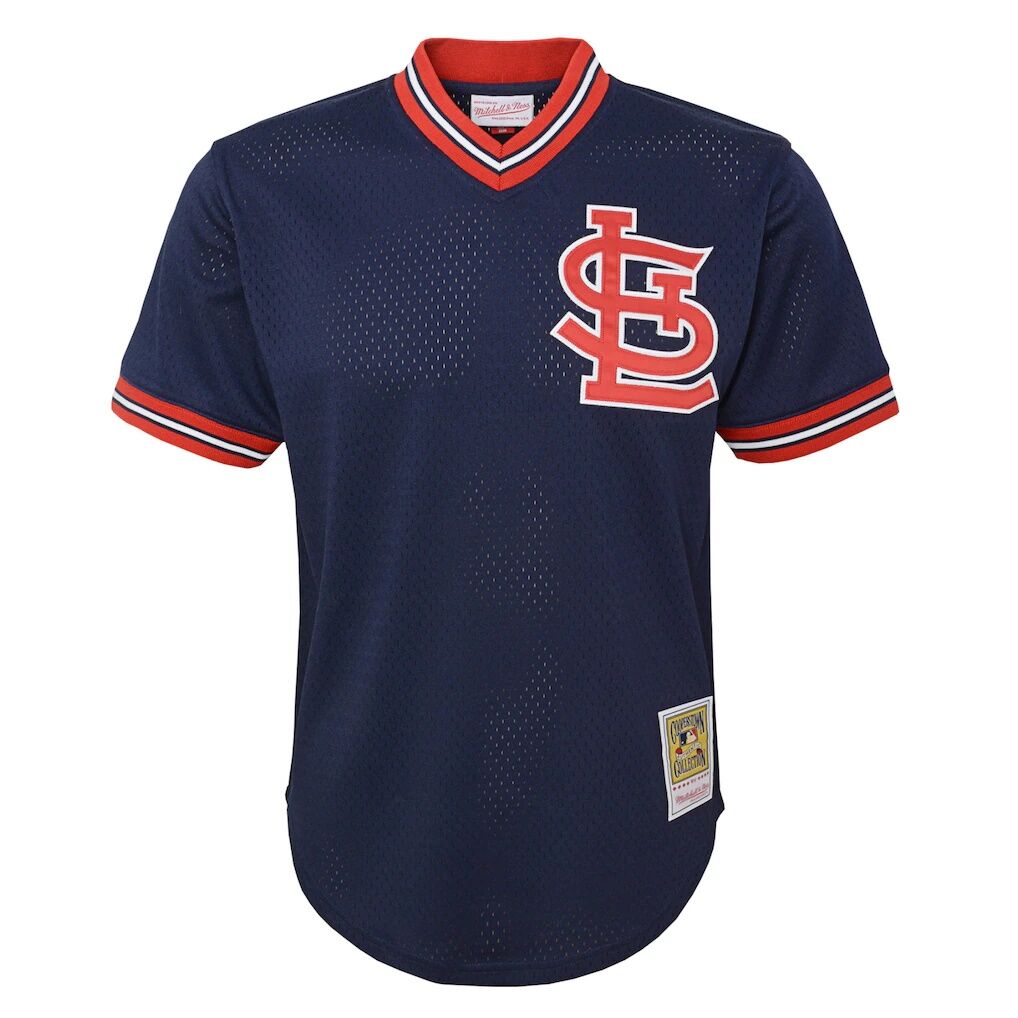 Ozzie Smith St. Louis Cardinals Mitchell & Ness Youth Cooperstown Collection Mesh Batting Practice Jersey