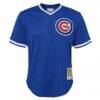 Ryne Sandberg Chicago Cubs Mitchell & Ness Youth Cooperstown Collection Mesh Batting Practice Jersey - - Side View
