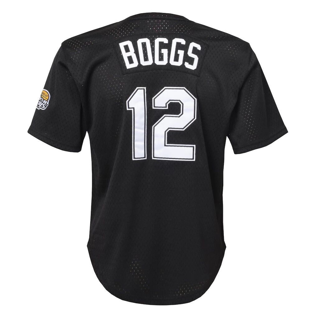 Wade Boggs Tampa Bay Rays Mitchell & Ness Youth Cooperstown Collection Mesh Batting Practice Jersey