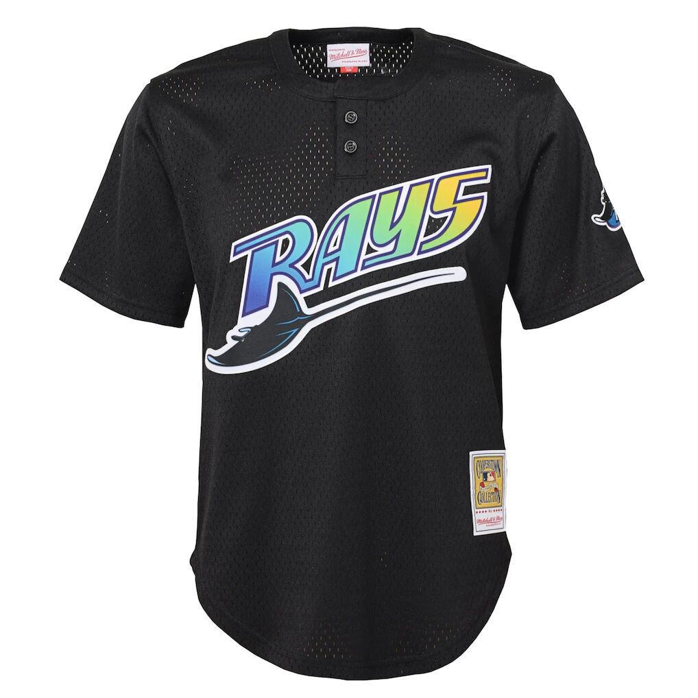Wade Boggs Tampa Bay Rays Mitchell & Ness Youth Cooperstown Collection Mesh Batting Practice Jersey