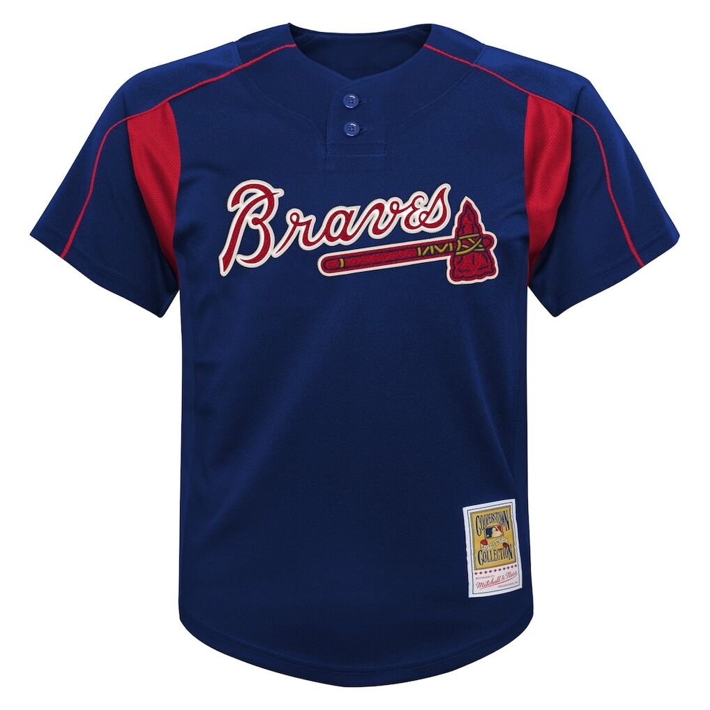 Chipper Jones Atlanta Braves Mitchell & Ness Youth Cooperstown Collection Mesh Batting Practice Jersey