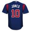 Chipper Jones Atlanta Braves Mitchell & Ness Youth Cooperstown Collection Mesh Batting Practice Jersey - Navy - Detail View