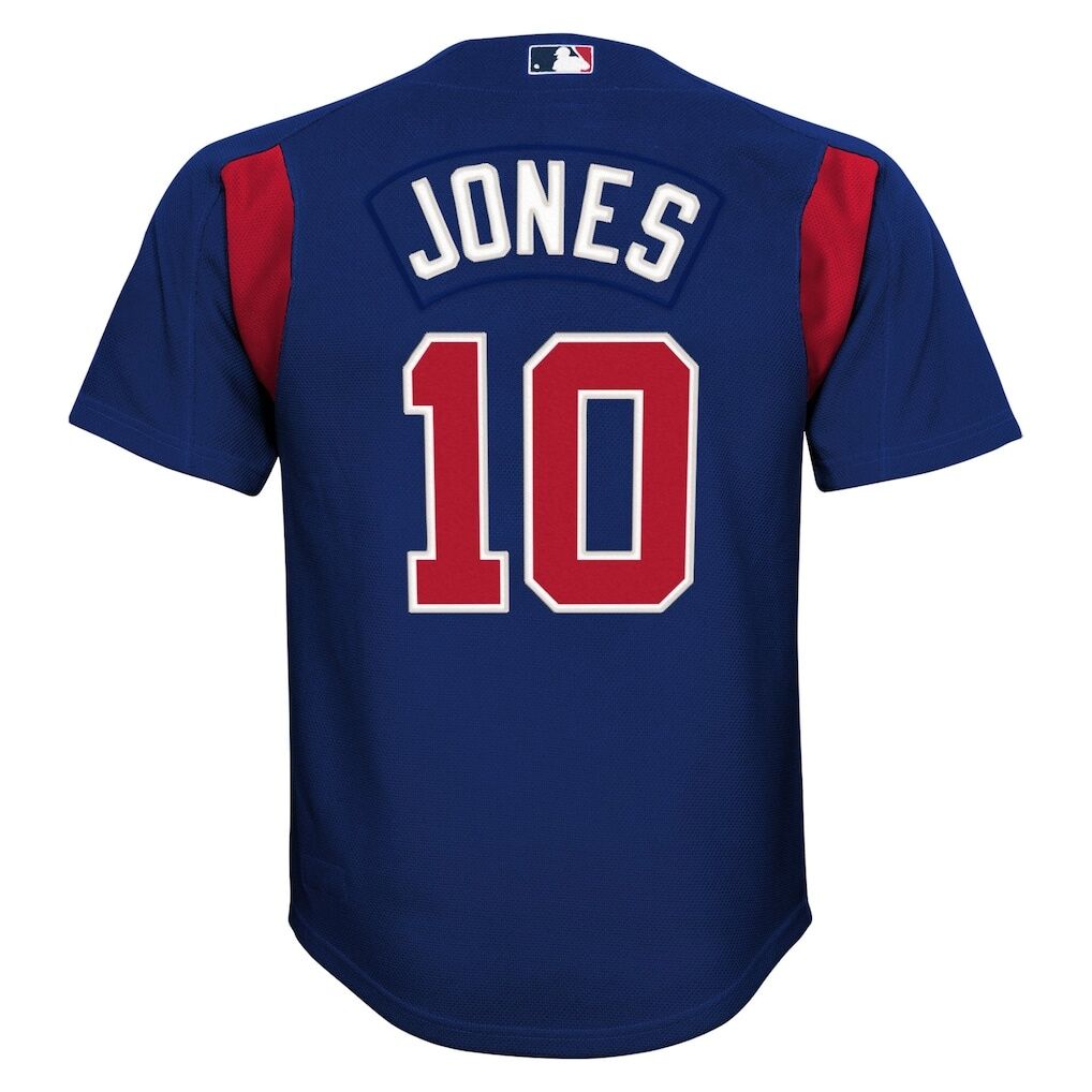 Chipper Jones Atlanta Braves Mitchell & Ness Youth Cooperstown Collection Mesh Batting Practice Jersey
