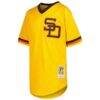 Dave Winfield San Diego Padres Mitchell & Ness Youth Cooperstown Collection Mesh Batting Practice Jersey - Gold - Side View