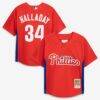 Roy Halladay Philadelphia Phillies Mitchell & Ness Toddler Cooperstown Collection Mesh Batting Practice Jersey - Red - Front View