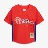 Roy Halladay Philadelphia Phillies Mitchell & Ness Toddler Cooperstown Collection Mesh Batting Practice Jersey - Red - Side View