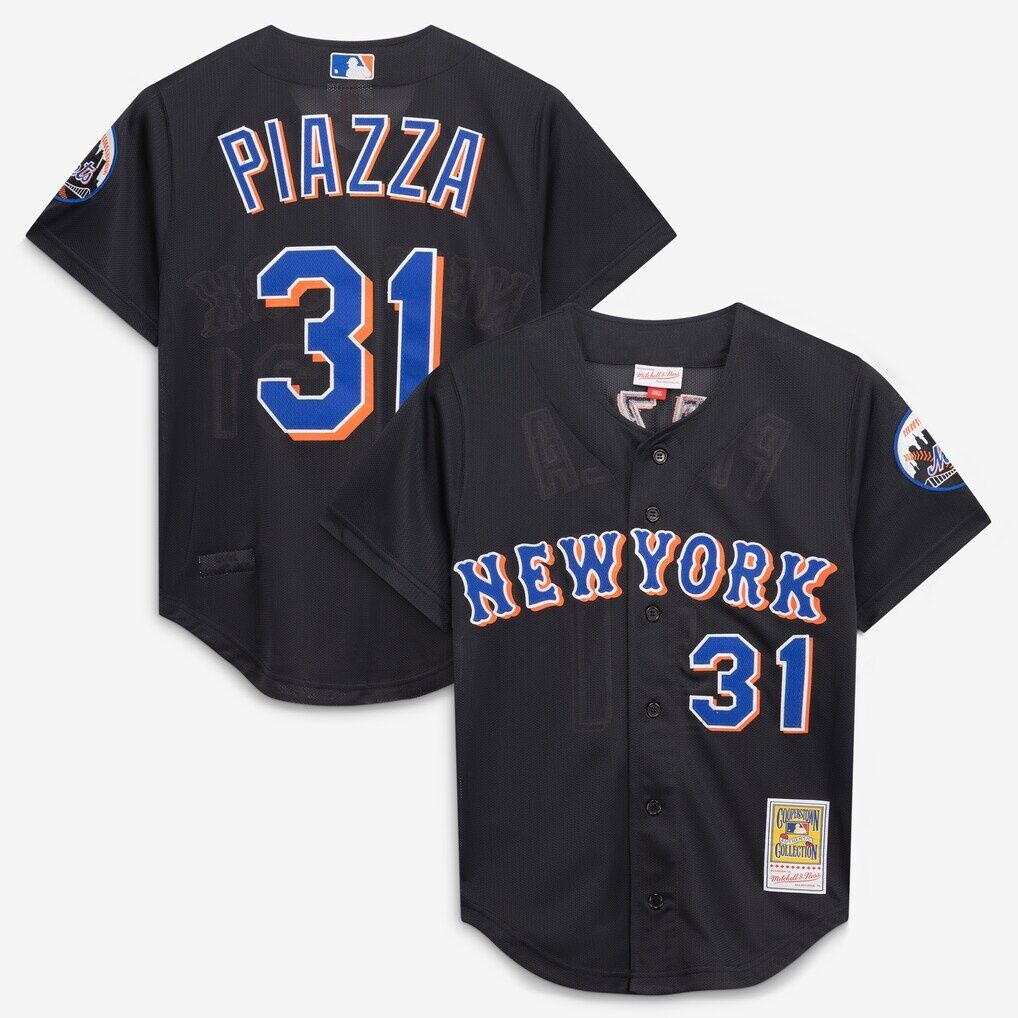 Mike Piazza New York Mets Mitchell & Ness Toddler Cooperstown Collection Mesh Batting Practice Jersey