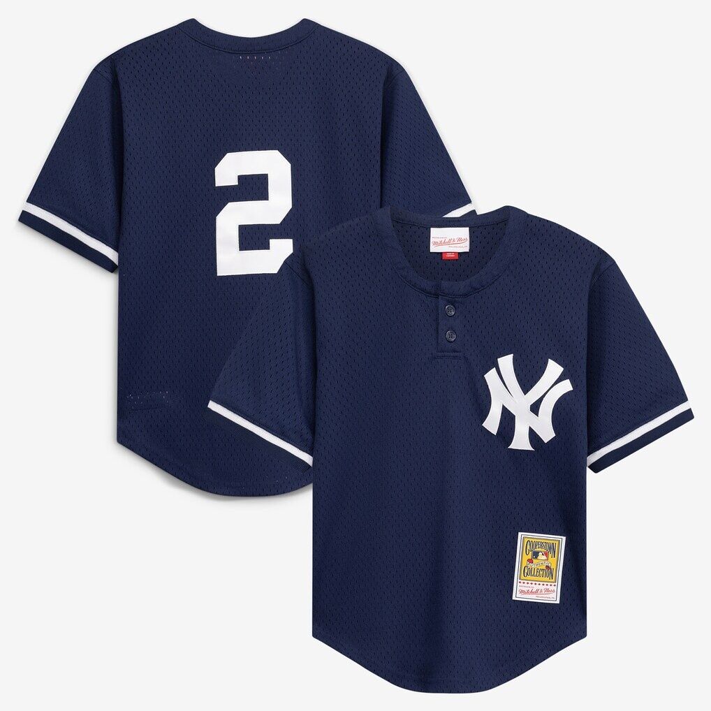 Derek Jeter New York Yankees Mitchell & Ness Toddler Cooperstown Collection Mesh Batting Practice Jersey