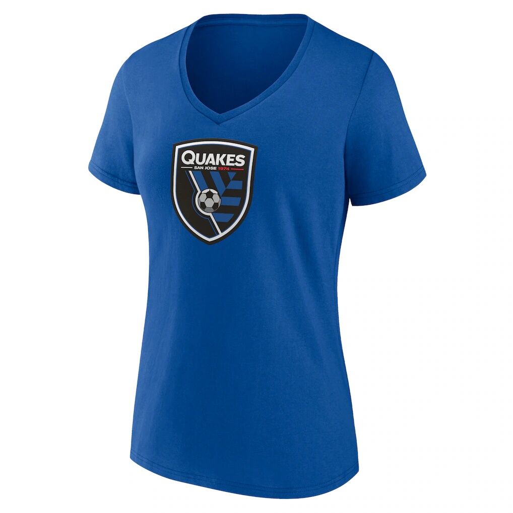 San Jose Earthquakes Fashion7 Women's Logo V-Neck T-Shirt