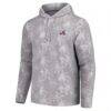 Atlanta Braves Tommy Bahama Palm Frenzy Hoodie Long Sleeve T-Shirt - Gray - Side View