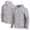 Chicago Cubs Tommy Bahama Palm Frenzy Hoodie Long Sleeve T-Shirt - Gray - Front View