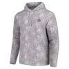 Chicago Cubs Tommy Bahama Palm Frenzy Hoodie Long Sleeve T-Shirt - Gray - Side View