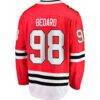 Connor Bedard Chicago Blackhawks Fashion7 Home Breakaway Player Jersey - Red - Detail View