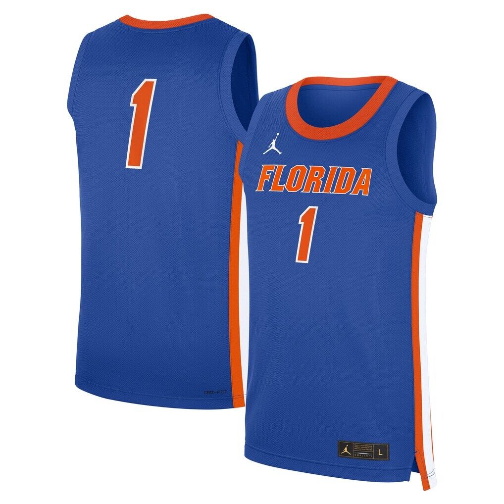 Florida Gators Jordan Brand Road Replica Basketball Jersey
 - Royal