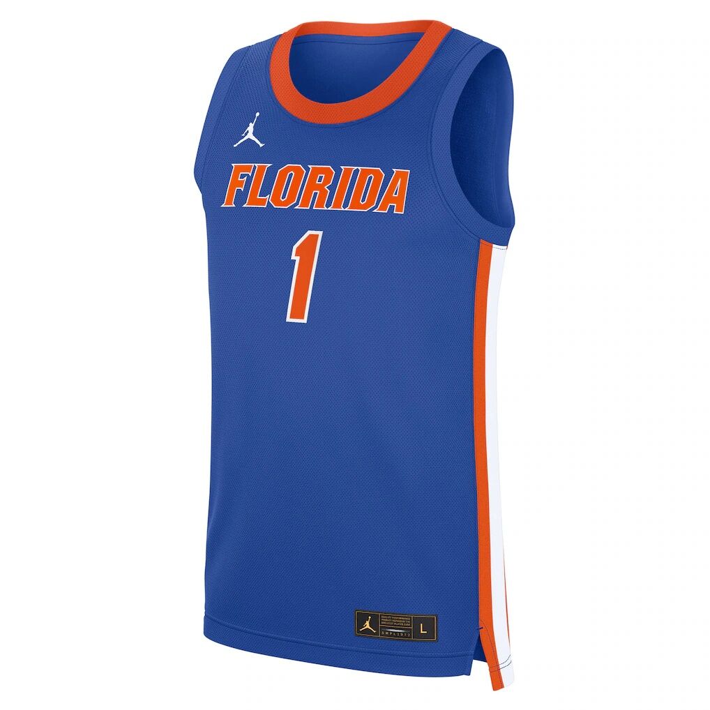 Florida Gators Jordan Brand Road Replica Basketball Jersey
 - Royal
