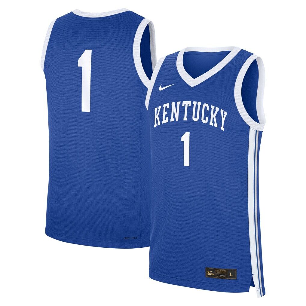 #1 Kentucky Wildcats Nike Road Replica Jersey - Royal