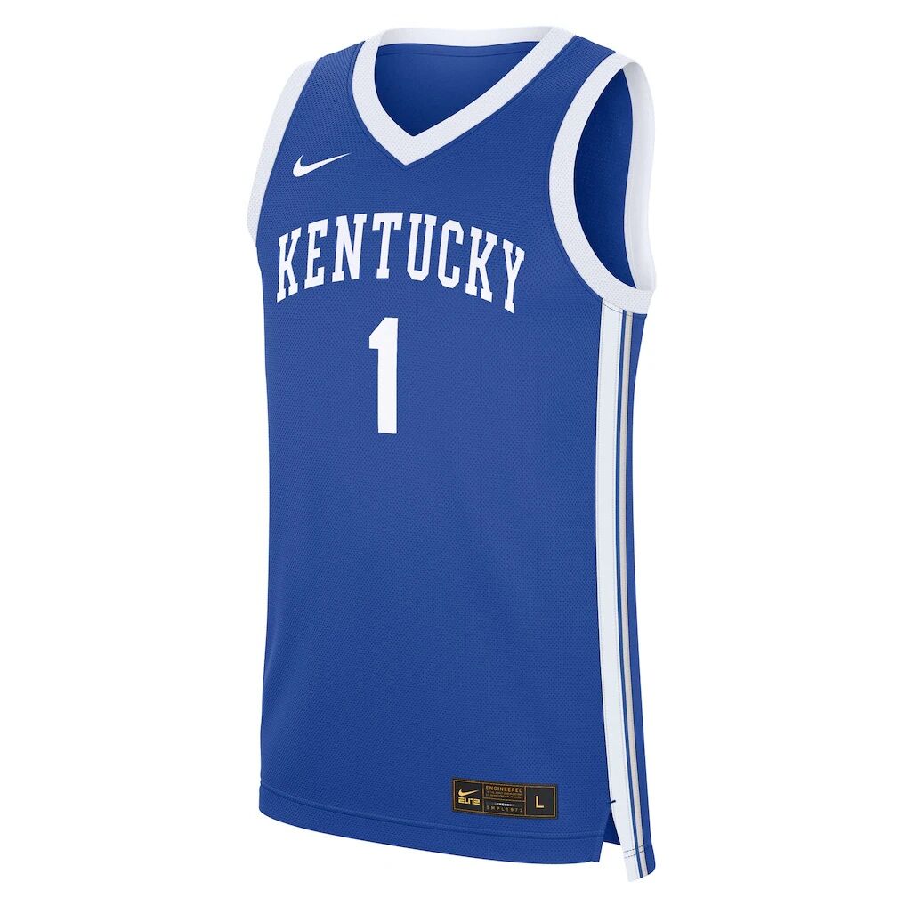 #1 Kentucky Wildcats Nike Road Replica Jersey - Royal