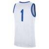 #1 Kentucky Wildcats Nike Home Replica Jersey - White - Detail View