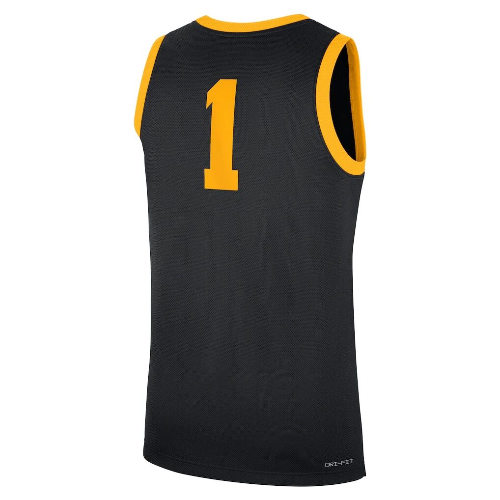 #1 Iowa Hawkeyes Nike Road Replica Jersey