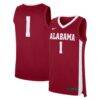 #1 Alabama Crimson Tide Nike Road Replica Jersey - Crimson - Front View