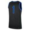 #1 Kentucky Wildcats Nike Alternate Replica Jersey - Black - Detail View