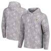 Minnesota Vikings Tommy Bahama Palm Frenzy Hoodie Long Sleeve T-Shirt - Gray - Front View