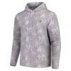 Minnesota Vikings Tommy Bahama Palm Frenzy Hoodie Long Sleeve T-Shirt - Gray - Side View